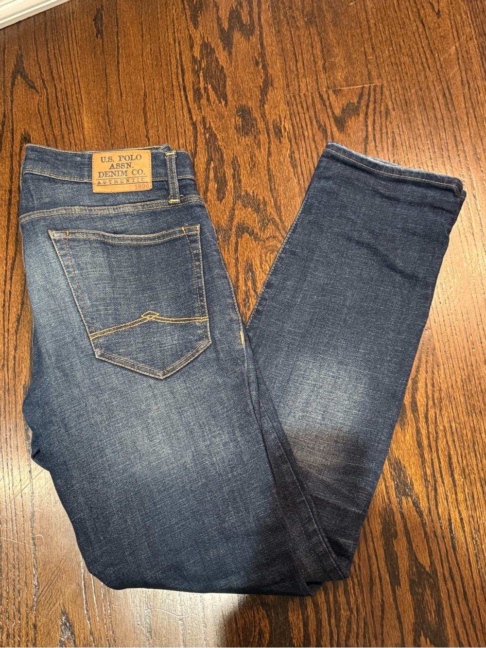 U.S. Polo Assn. Men's Medium Dark Blue Slim Jeans 31x32